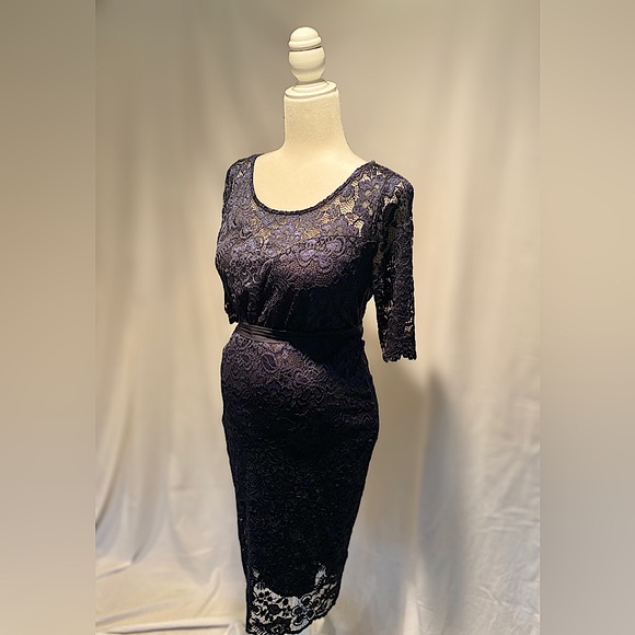 Hello Miz Maternity Navy Blue dress. Size 8 New With Tags - Picture 5 of 7